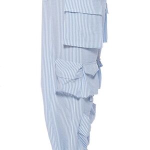 Seersucker Cargo Pants